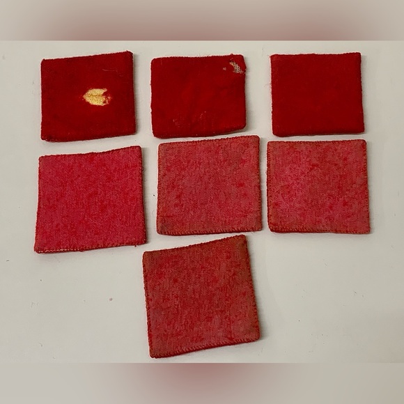 (Lot of 7) 1940s WWII Era Homemade Hand Knitted Country House Scene Coasters - Picture 9 of 12